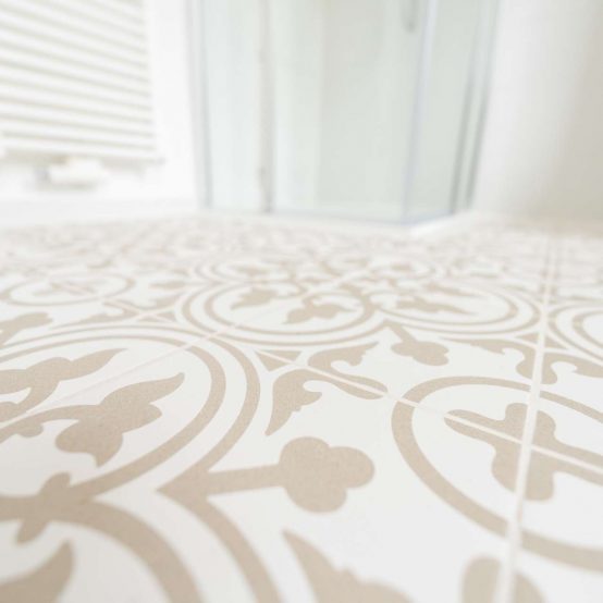 Detail Bodenfliese Badezimmer