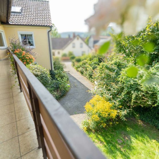 Blick vom Balkon