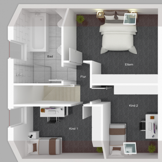 Grundriss Obergeschoss